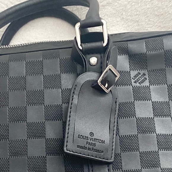 LOUIS VUITTON Porte Document Voyage Leather Briefcase Bag - Picture 1 of 16